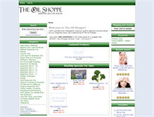 Tablet Screenshot of essentialoilshoppe.com